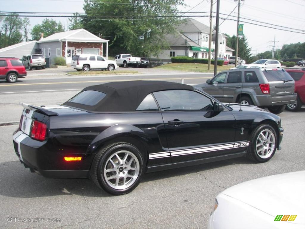 2007 Mustang Shelby GT500 Convertible - Black / Black/Red photo #19