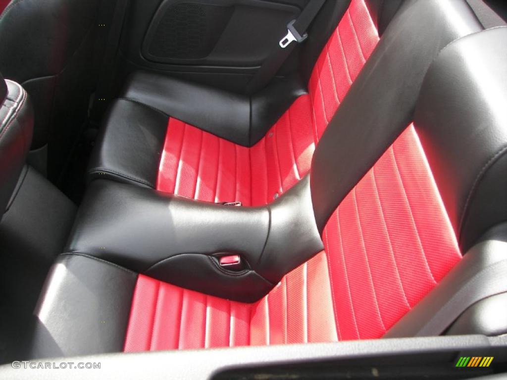 2007 Mustang Shelby GT500 Convertible - Black / Black/Red photo #23