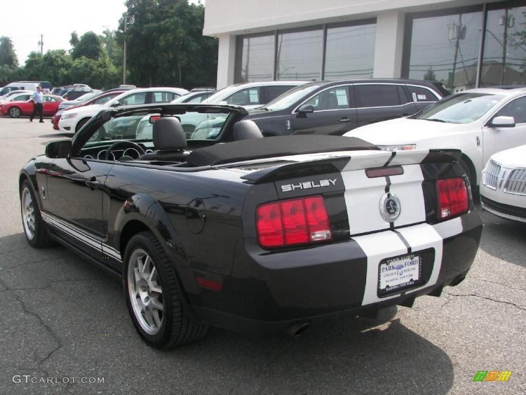 2007 Mustang Shelby GT500 Convertible - Black / Black/Red photo #31