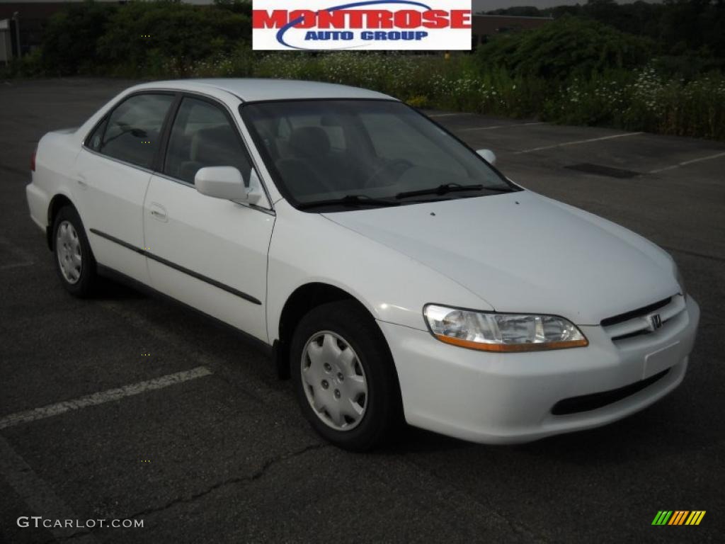 1999 Accord LX Sedan - Taffeta White / Gray photo #23