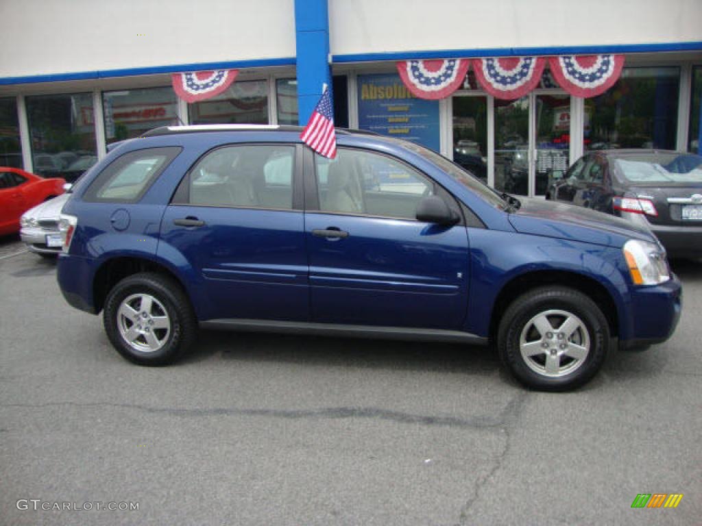 2008 Equinox LS AWD - Navy Blue Metallic / Light Cashmere photo #1