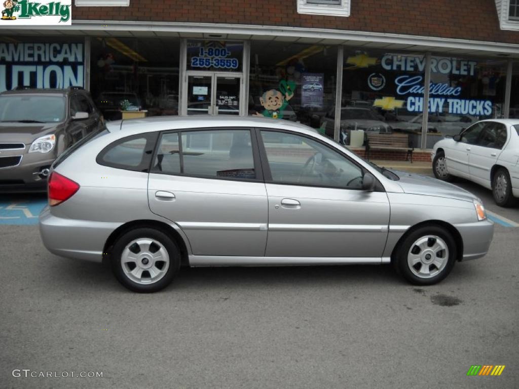 2005 Rio Cinco Hatchback - Diamond Silver / Gray photo #2