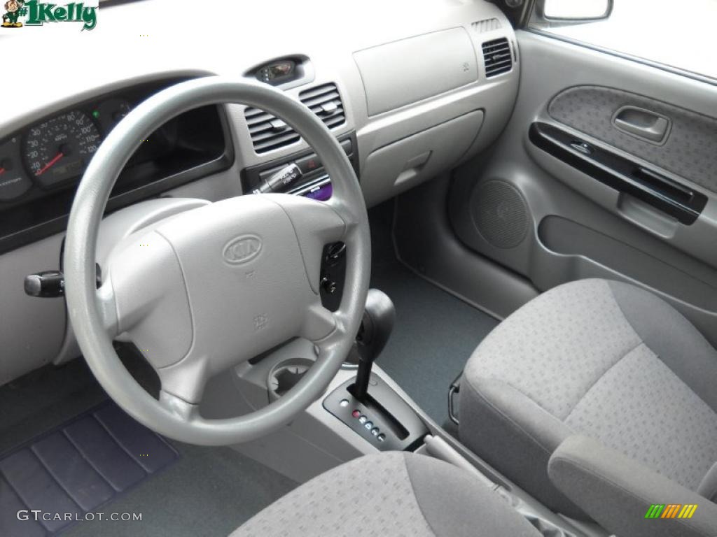 2005 Rio Cinco Hatchback - Diamond Silver / Gray photo #8