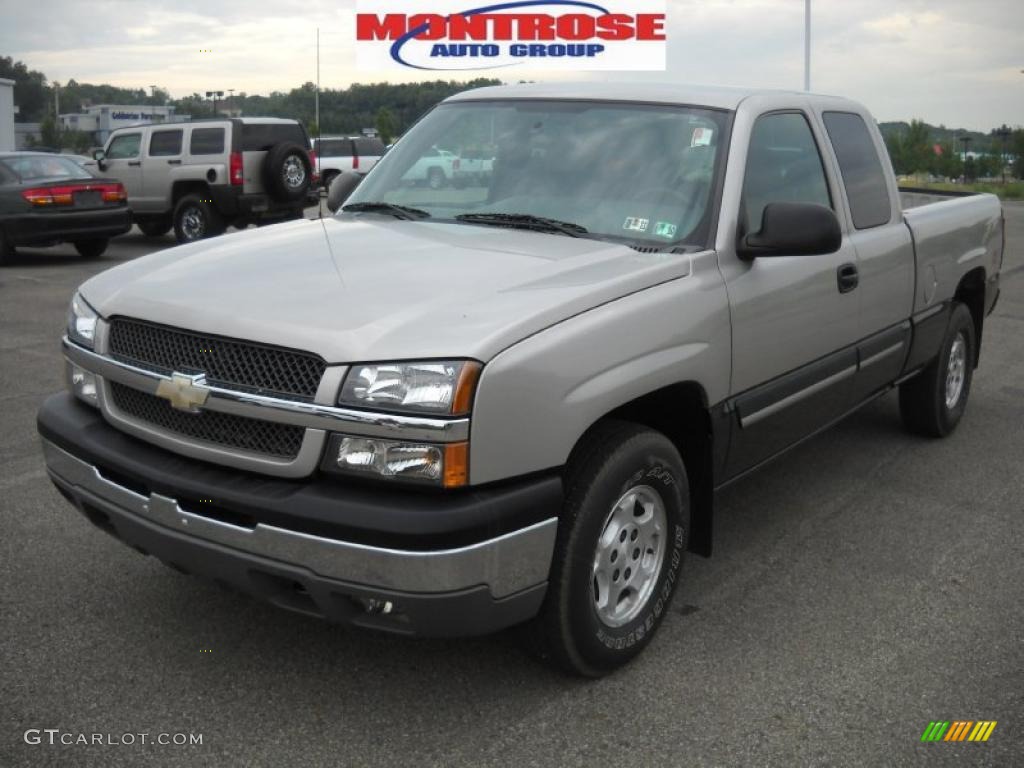 2004 Silverado 1500 Z71 Extended Cab 4x4 - Silver Birch Metallic / Dark Charcoal photo #21