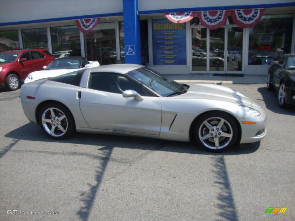 2007 Corvette Coupe - Machine Silver Metallic / Ebony photo #1
