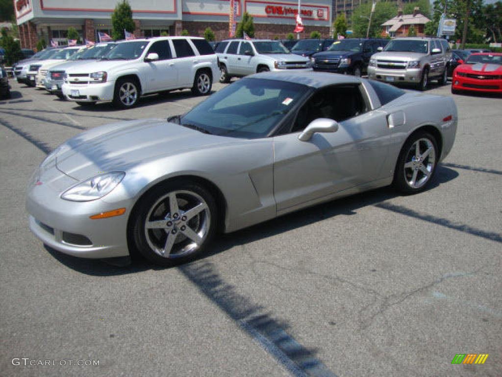 2007 Corvette Coupe - Machine Silver Metallic / Ebony photo #3