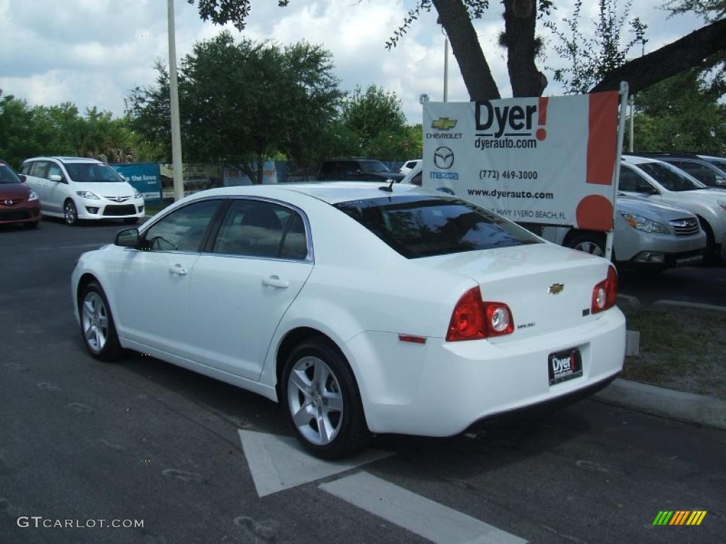 2011 Malibu LS - Summit White / Cocoa/Cashmere photo #4