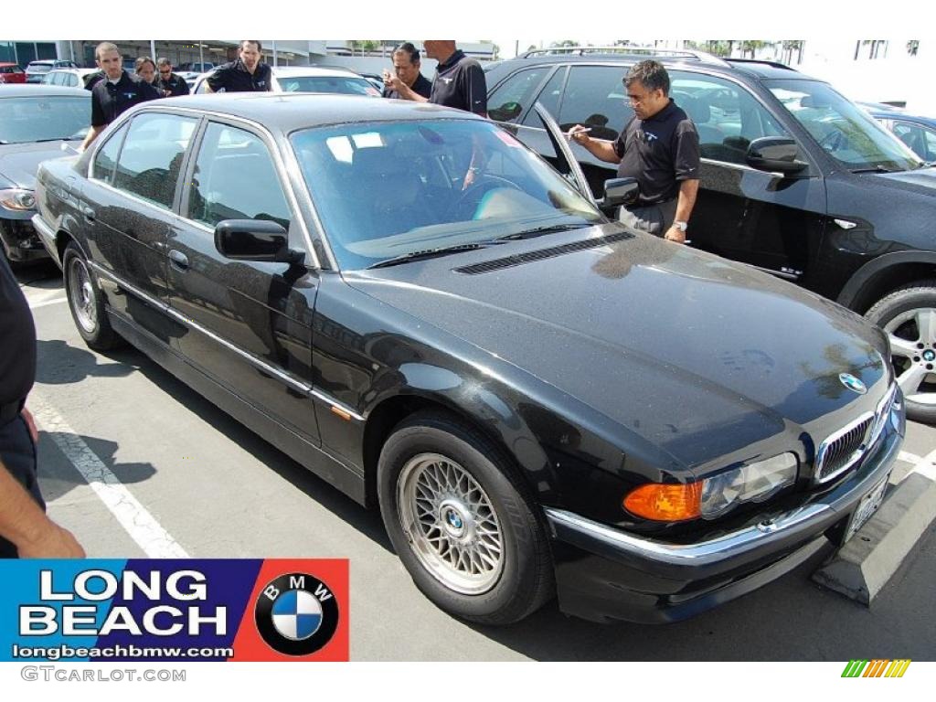 2000 7 Series 740iL Sedan - Jet Black / Black photo #1