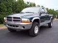 1999 Emerald Green Pearl Dodge Dakota SLT Extended Cab 4x4  photo #2