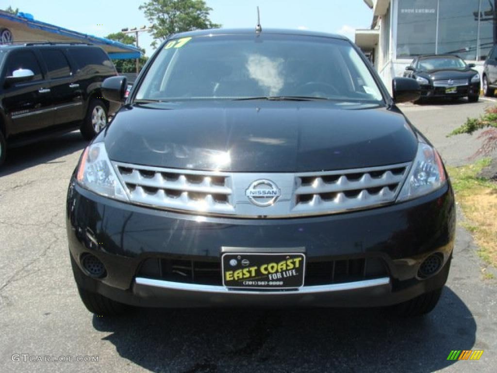 2007 Murano S AWD - Super Black / Charcoal photo #2