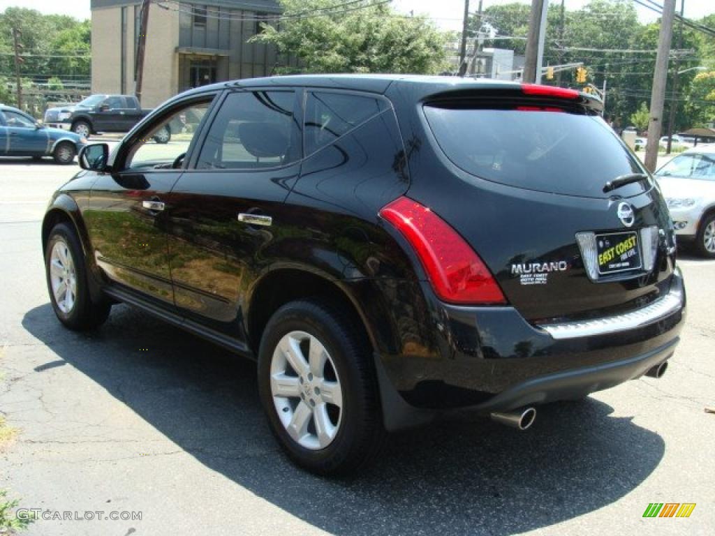 2007 Murano S AWD - Super Black / Charcoal photo #5