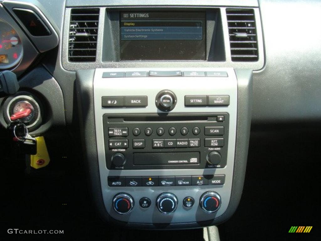 2007 Murano S AWD - Super Black / Charcoal photo #11