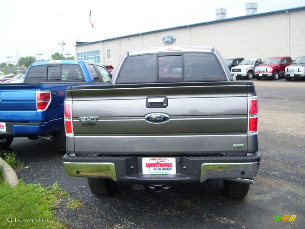 2010 F150 XLT SuperCrew 4x4 - Sterling Grey Metallic / Medium Stone photo #4