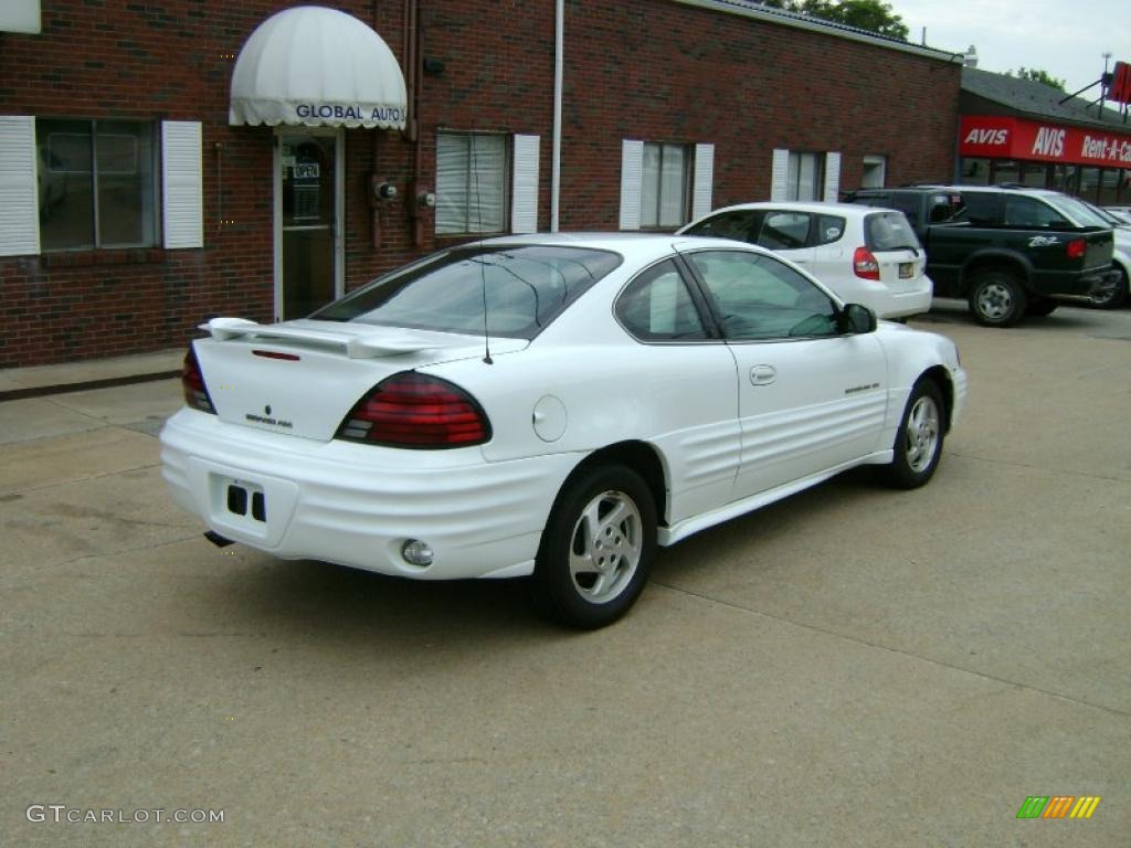 2000 Grand Am SE Coupe - Arctic White / Dark Pewter photo #6