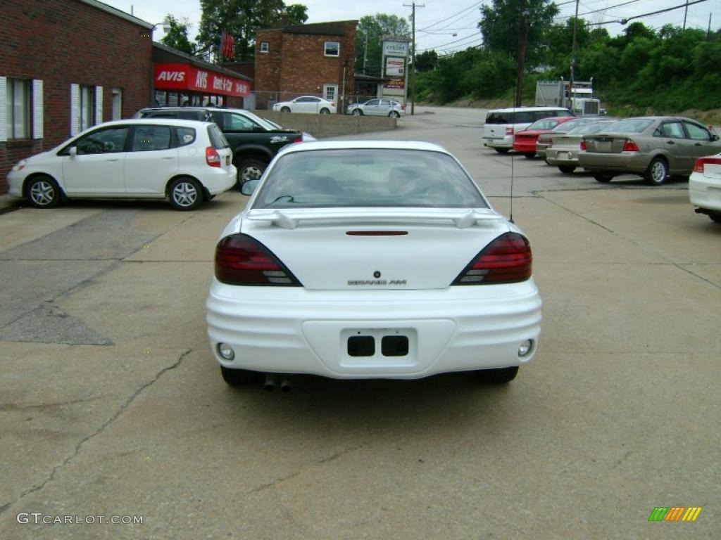 2000 Grand Am SE Coupe - Arctic White / Dark Pewter photo #7