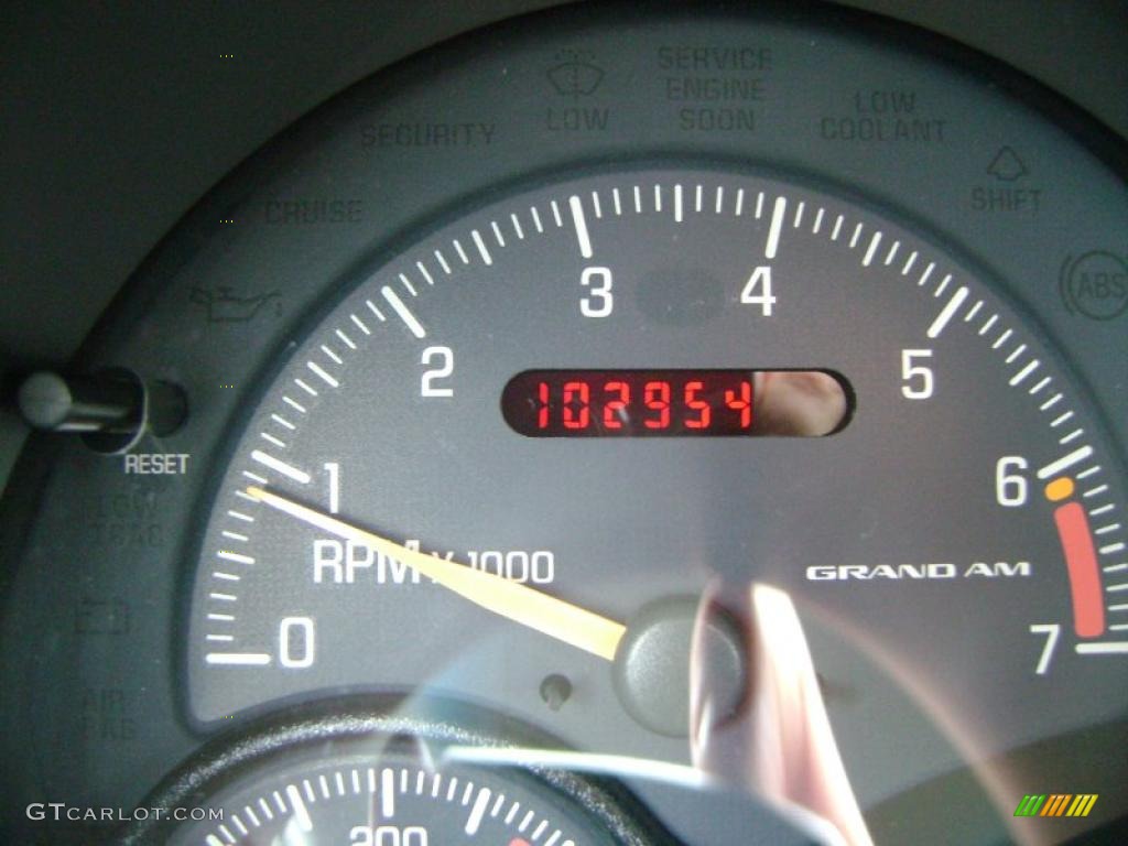 2000 Grand Am SE Coupe - Arctic White / Dark Pewter photo #9
