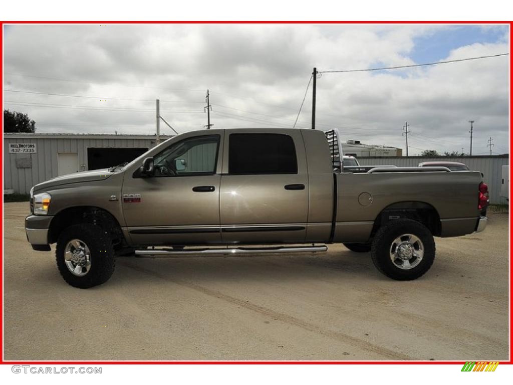 2007 Ram 3500 SLT Mega Cab 4x4 - Light Khaki Metallic / Khaki photo #2