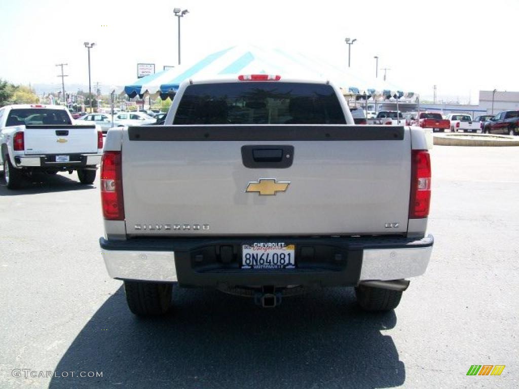 2008 Silverado 1500 Z71 Extended Cab 4x4 - Silver Birch Metallic / Ebony photo #6