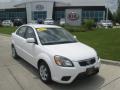 2010 Clear White Kia Rio LX Sedan  photo #1