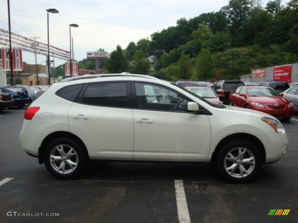 2008 Rogue SL AWD - Phantom White Pearl / Black photo #5