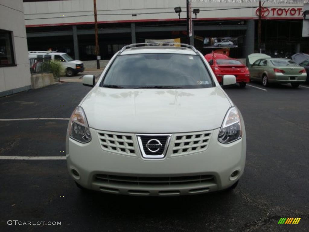 2008 Rogue SL AWD - Phantom White Pearl / Black photo #10