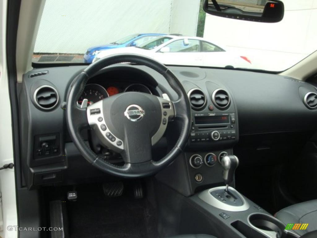 2008 Rogue SL AWD - Phantom White Pearl / Black photo #14