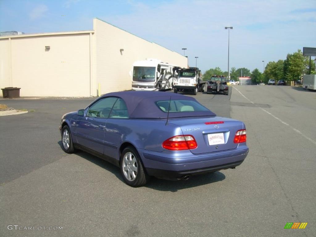 1999 CLK 320 Convertible - Quartz Blue Metallic / Ash photo #6