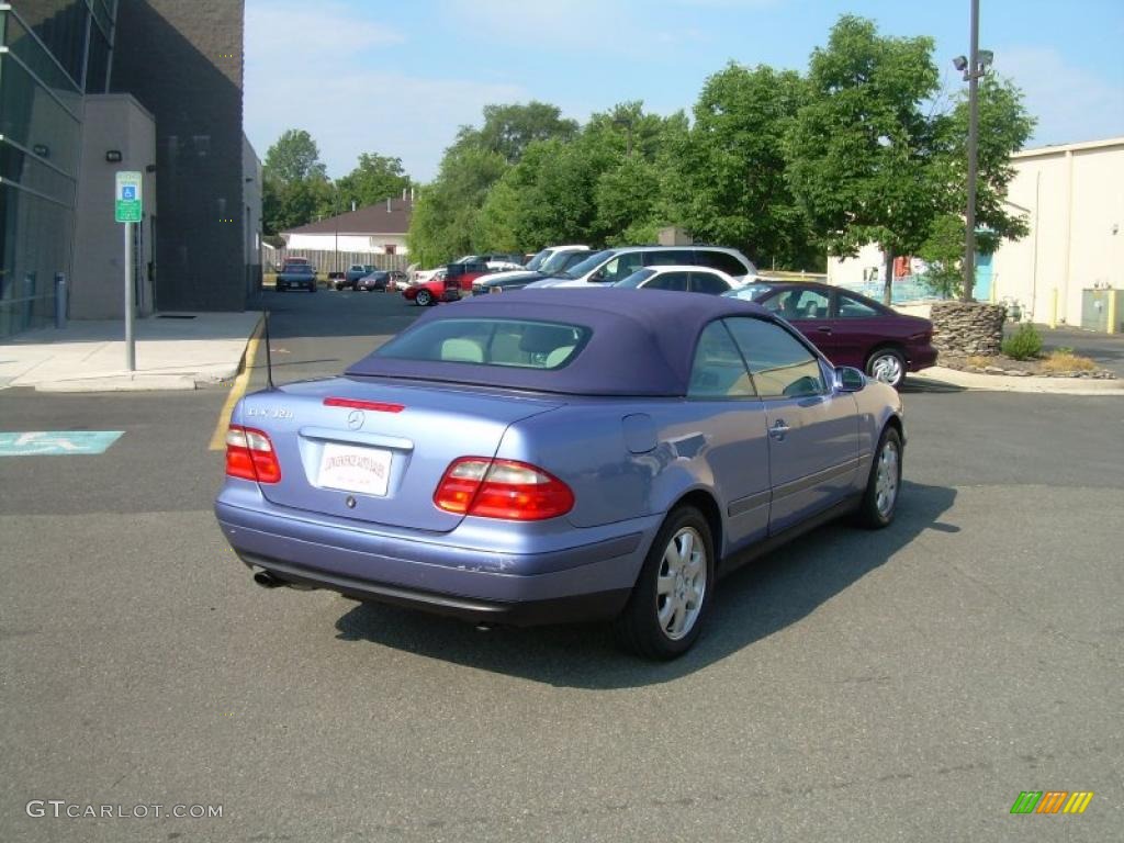 1999 CLK 320 Convertible - Quartz Blue Metallic / Ash photo #7