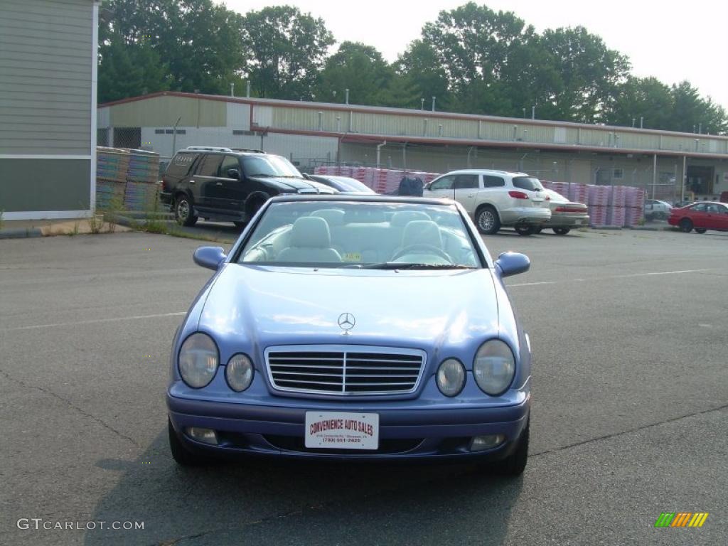 1999 CLK 320 Convertible - Quartz Blue Metallic / Ash photo #10