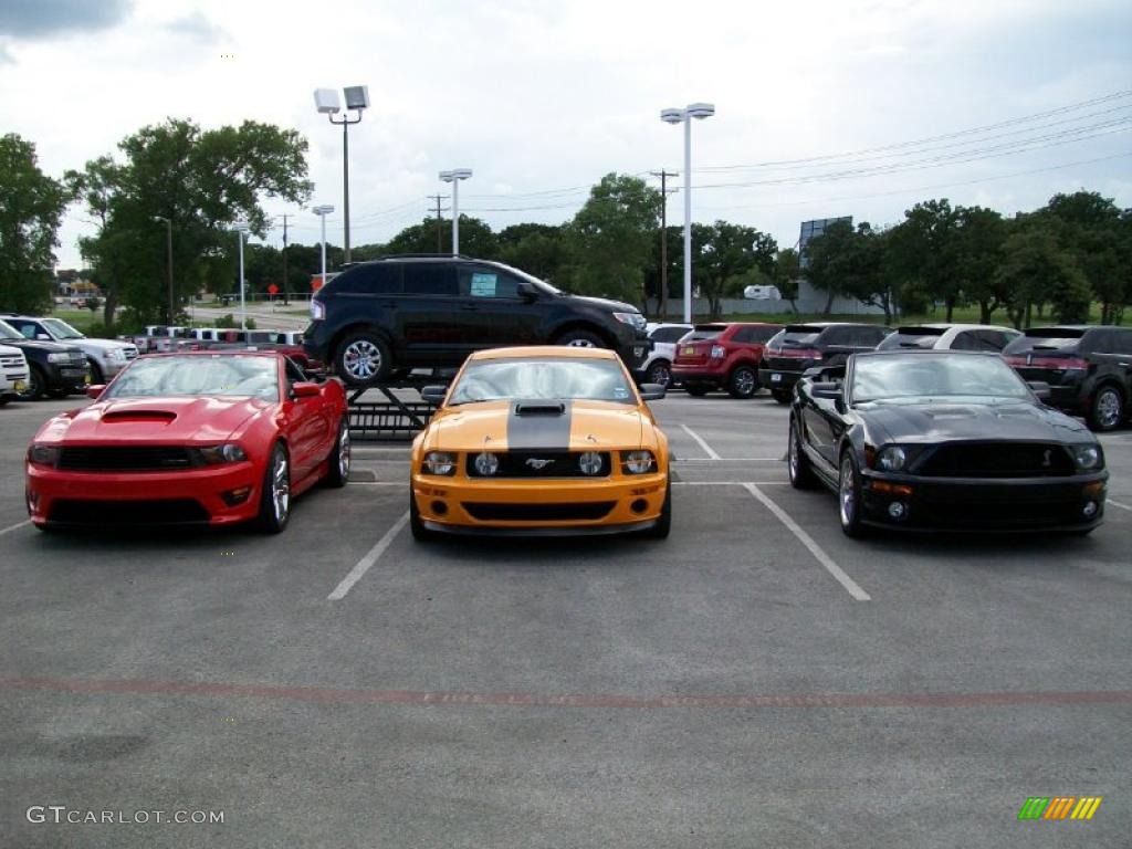 2011 Mustang Saleen S302 Convertible - Race Red / Charcoal Black/Red photo #1