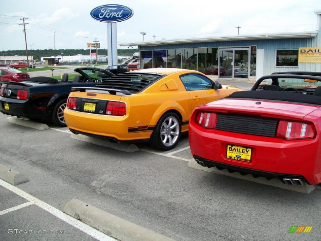 2011 Mustang Saleen S302 Convertible - Race Red / Charcoal Black/Red photo #4