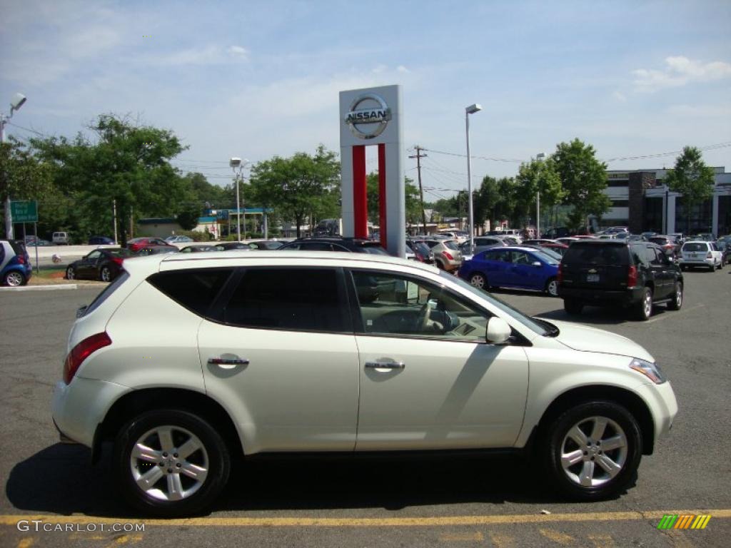 2007 Murano S AWD - Glacier Pearl White / Cafe Latte photo #7