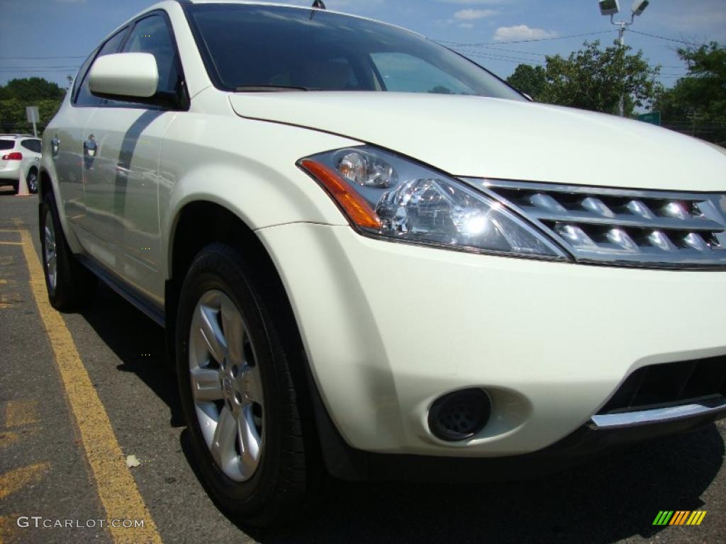 2007 Murano S AWD - Glacier Pearl White / Cafe Latte photo #18