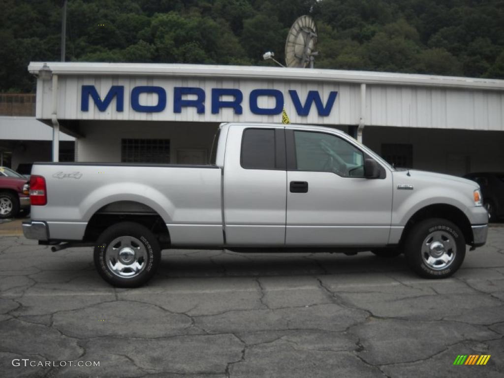 2007 F150 XL SuperCab 4x4 - Silver Metallic / Medium Flint photo #1