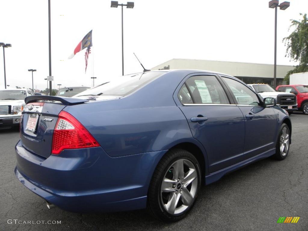 2010 Fusion Sport - Sport Blue Metallic / Charcoal Black/Sport Black photo #3