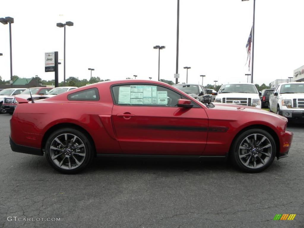 2011 Mustang GT/CS California Special Coupe - Red Candy Metallic / CS Charcoal Black/Carbon photo #2