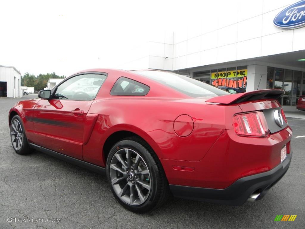 2011 Mustang GT/CS California Special Coupe - Red Candy Metallic / CS Charcoal Black/Carbon photo #27