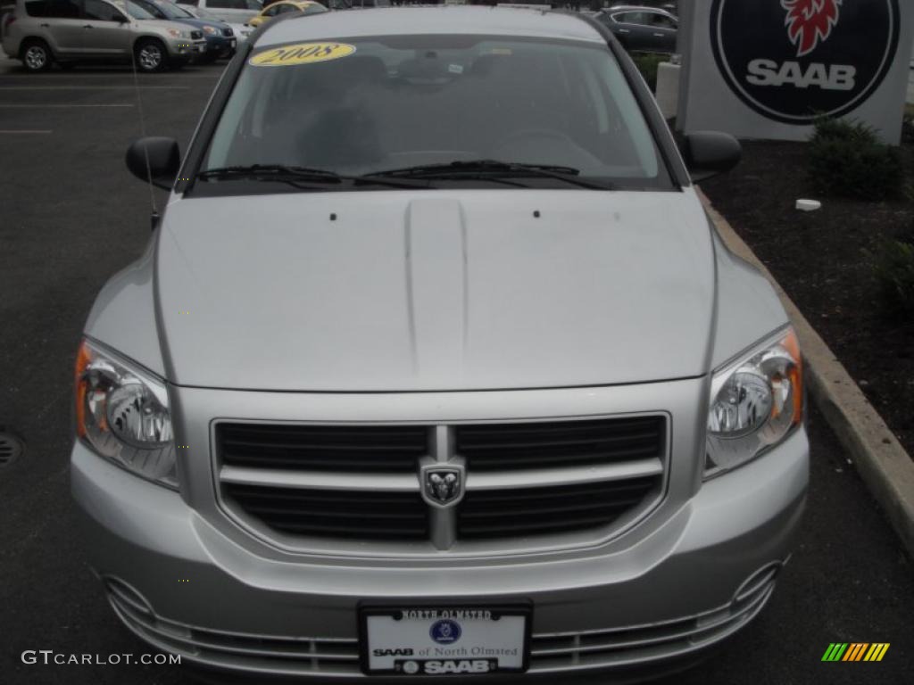 2008 Caliber SE - Bright Silver Metallic / Dark Slate Gray photo #6