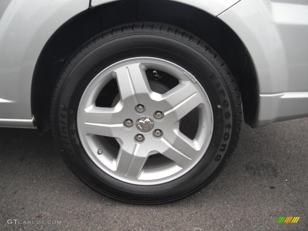 2008 Caliber SE - Bright Silver Metallic / Dark Slate Gray photo #22