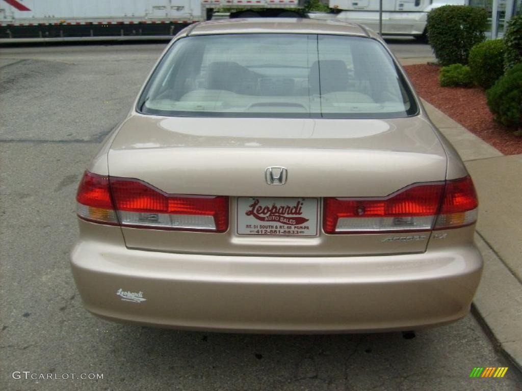 2002 Accord EX Sedan - Naples Gold Metallic / Ivory photo #4