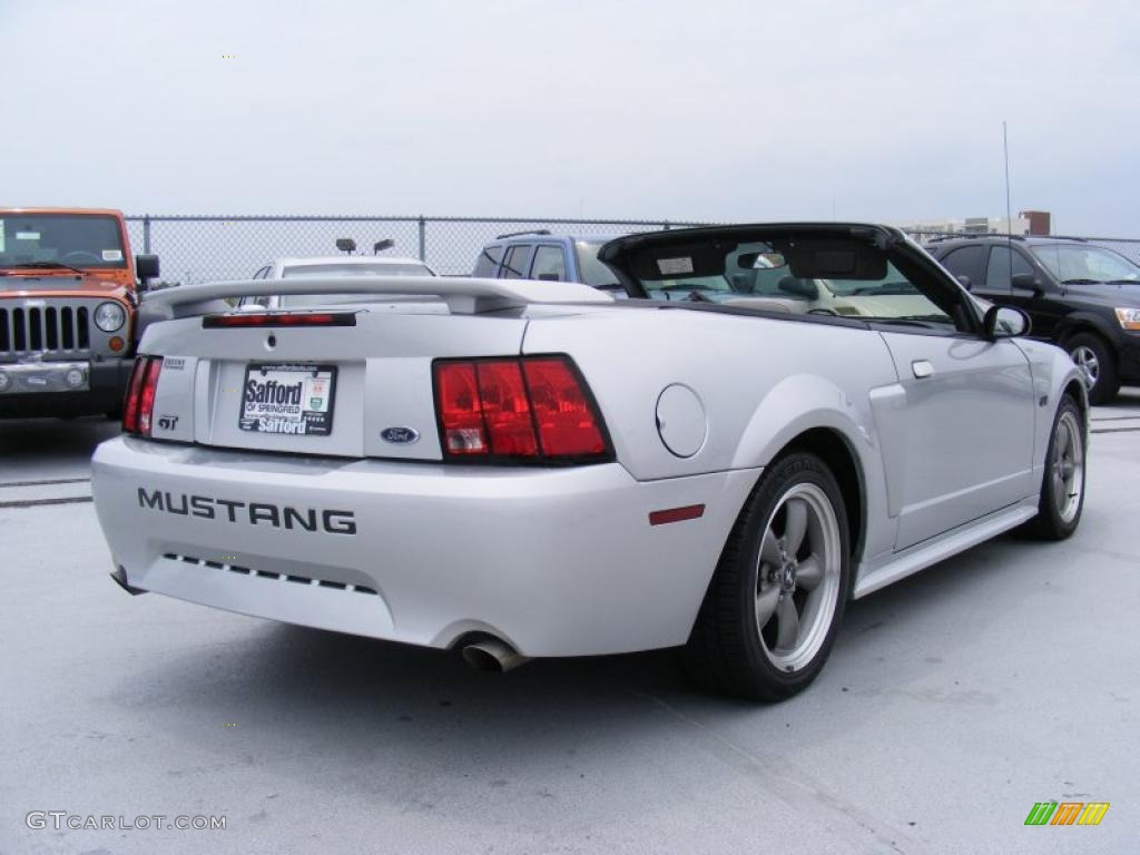 2001 Mustang GT Convertible - Silver Metallic / Medium Graphite photo #8