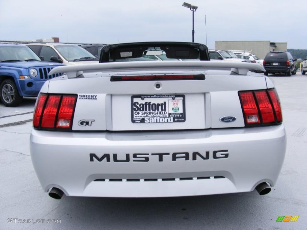 2001 Mustang GT Convertible - Silver Metallic / Medium Graphite photo #9