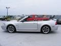 2001 Silver Metallic Ford Mustang GT Convertible  photo #11