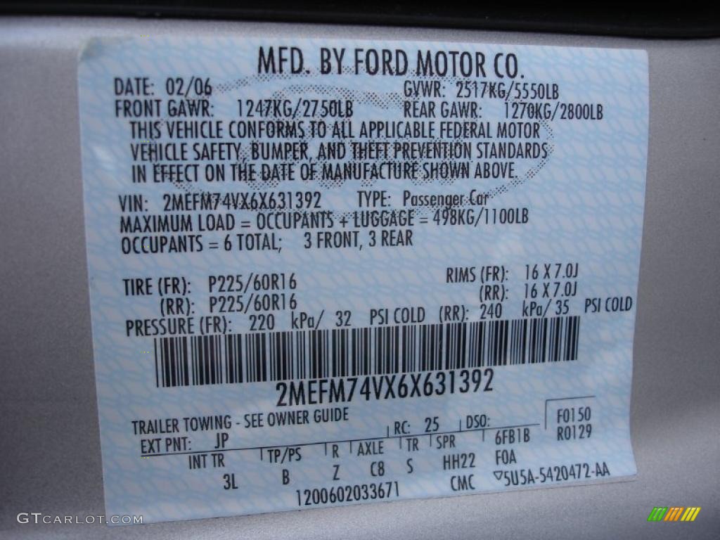 2006 Grand Marquis GS - Silver Birch Metallic / Light Camel photo #15