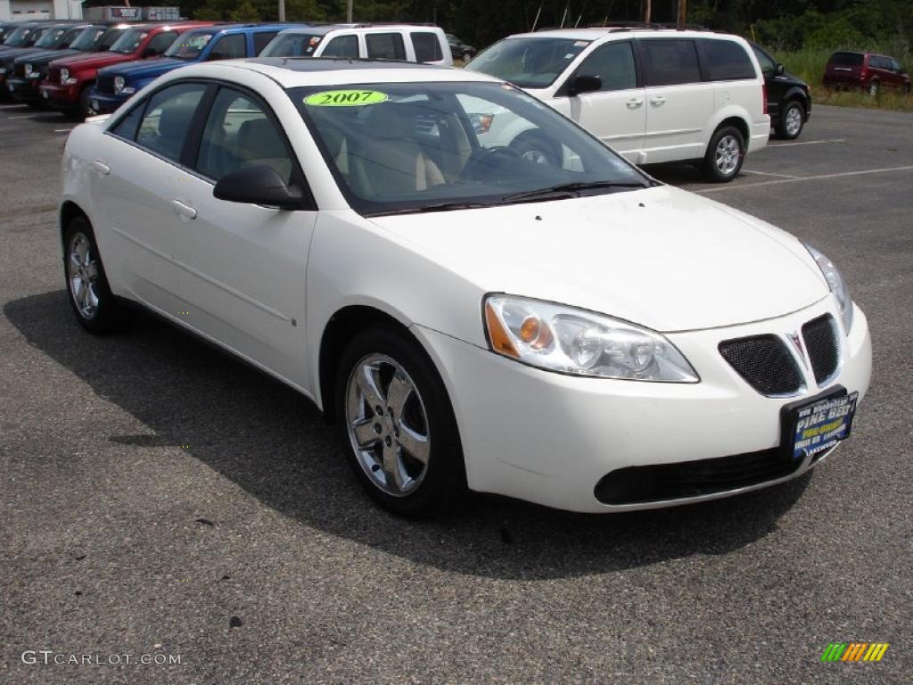 2007 G6 GT Sedan - Ivory White / Light Taupe photo #3