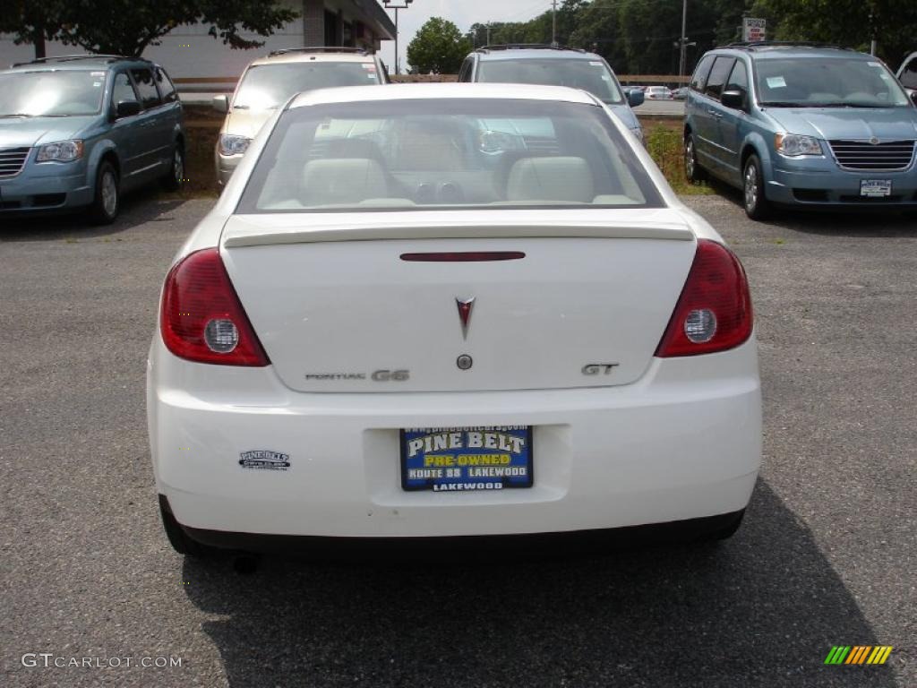 2007 G6 GT Sedan - Ivory White / Light Taupe photo #5