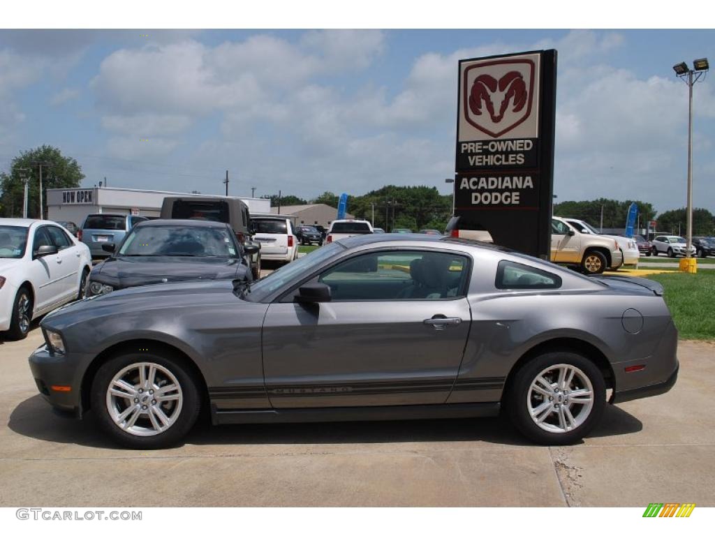2010 Mustang V6 Coupe - Sterling Grey Metallic / Stone photo #2