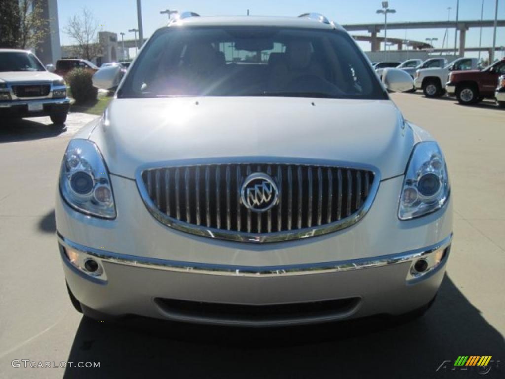 2011 Enclave CXL - White Diamond Tricoat / Cashmere/Cocoa photo #5