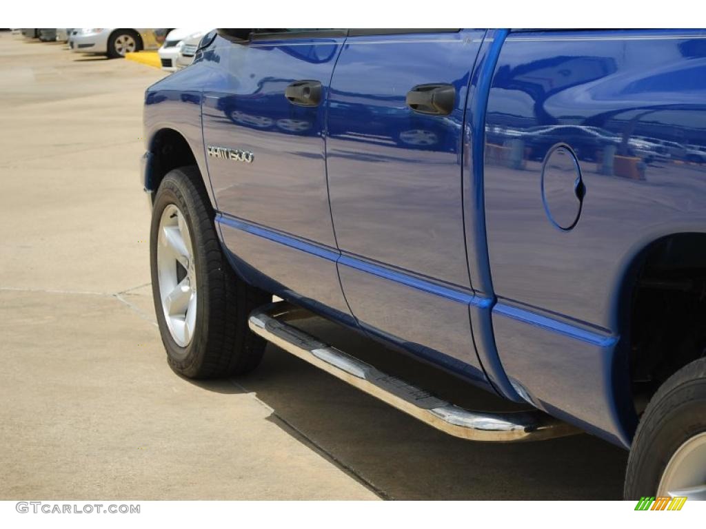 2007 Ram 1500 Lone Star Quad Cab 4x4 - Electric Blue Pearl / Medium Slate Gray photo #4
