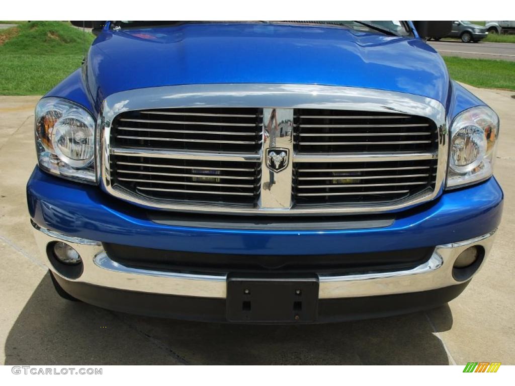 2007 Ram 1500 Lone Star Quad Cab 4x4 - Electric Blue Pearl / Medium Slate Gray photo #12